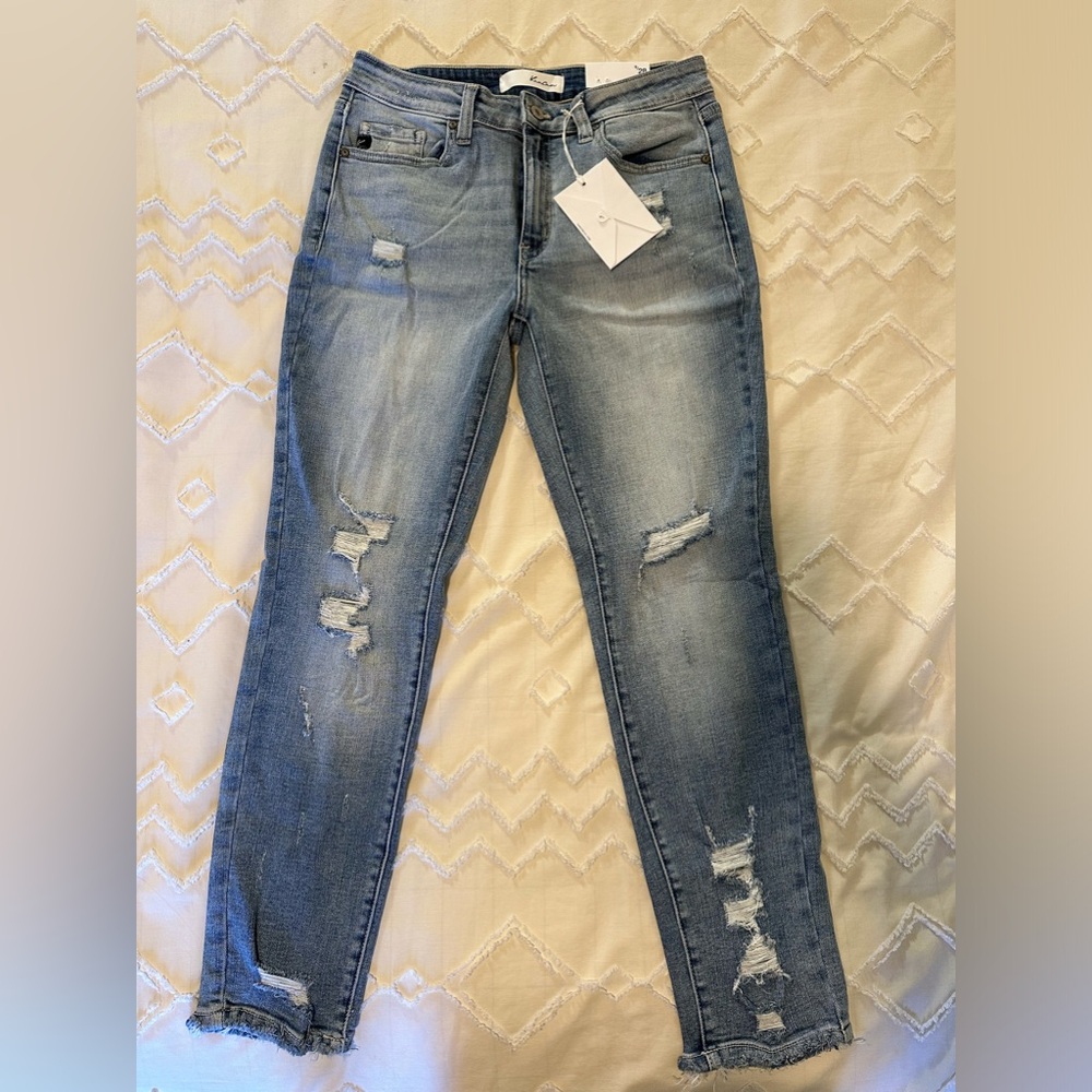 KanCan Mid Rise Ankle Skinny Jeans